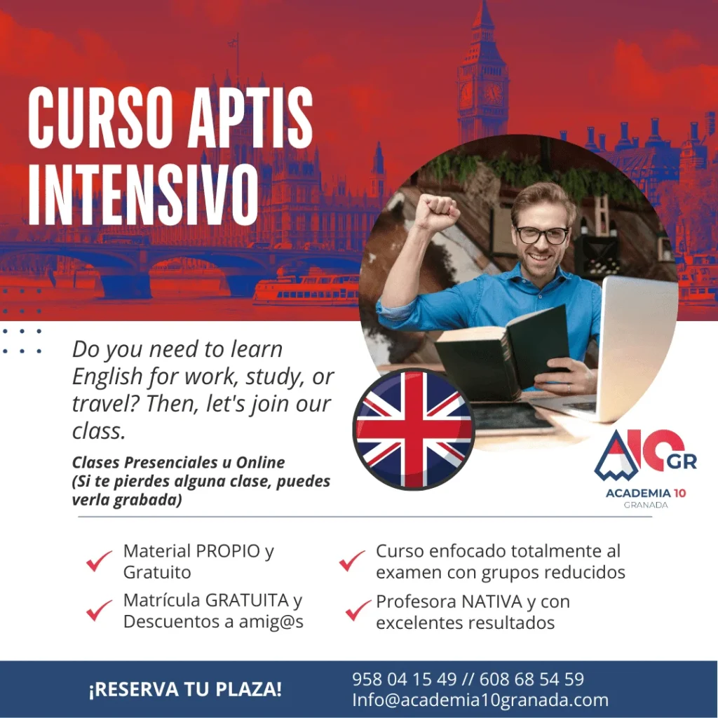Flyer curso intensivo Aptis